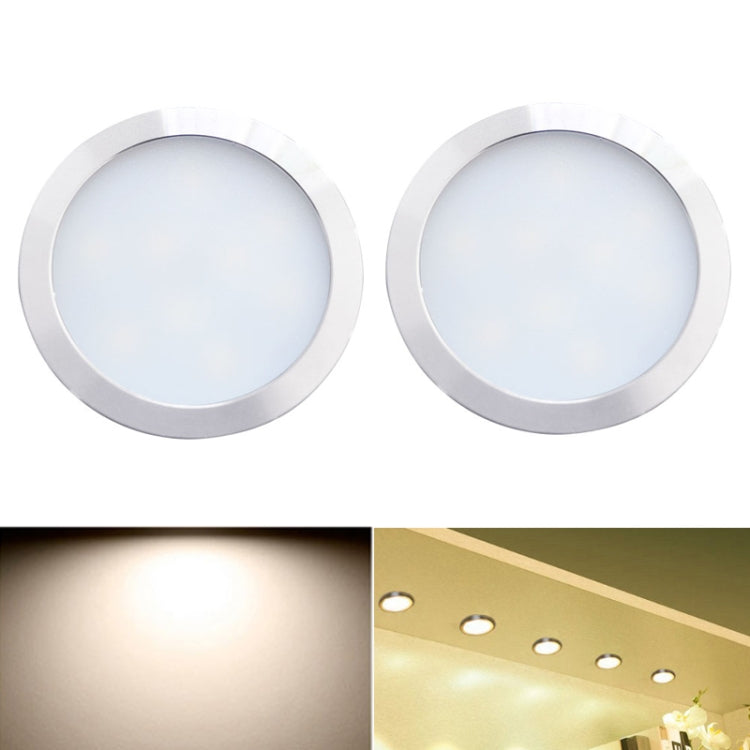 2 PCS 2W DC12V 18LED Cabinet Lights Showcase Lights,Spec: DuPont Terminal-Side Outlet(Neutral Light 4000K)