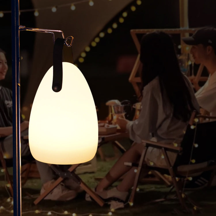 16 Colors LED Night Light with Handle Hanging Lantern USB Rechargeable Table Lamp(Round)