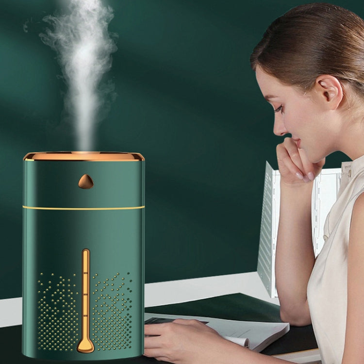 Silent USB Plug-In Silver Ion Purifying Humidifier Household Night Light Atomizer, Color: Green