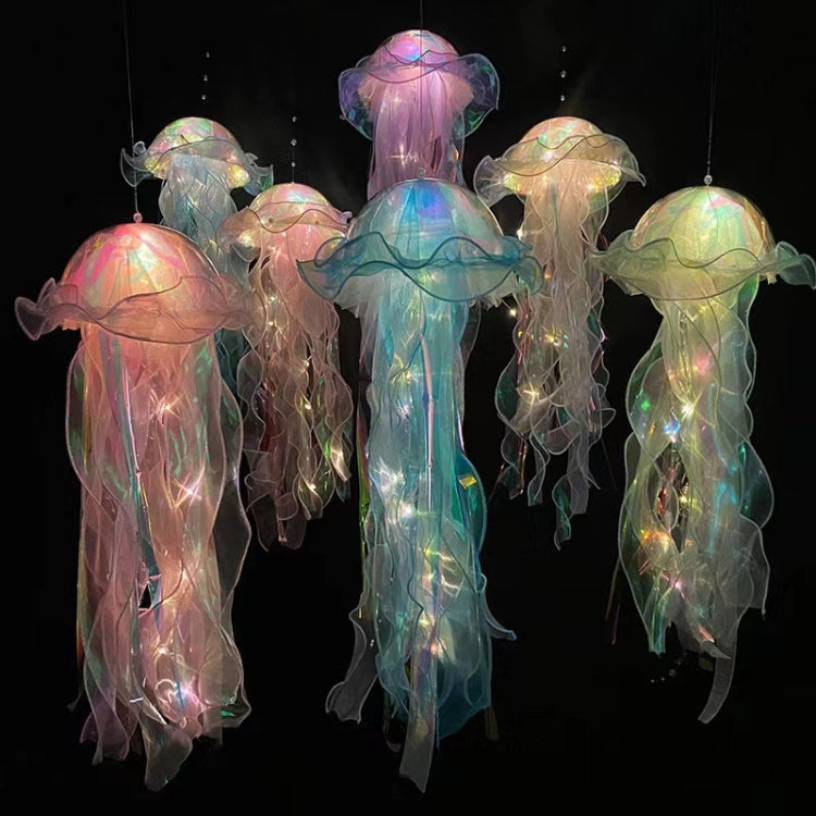 Luminous Jellyfish Lamp Finished Night Light Room Decoration Ambient Light(Random Color)
