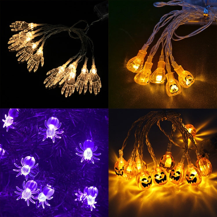 Colorful 1.5m 10LEDs Halloween LED Cartoon Atmosphere Decorative Light String(Purple Spider)