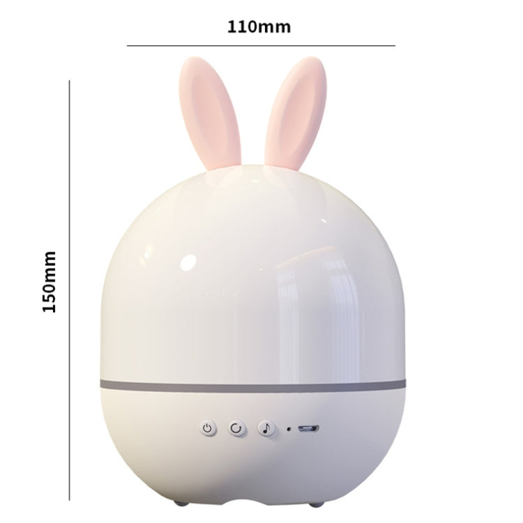 Rotatable Cartoon Atmosphere Projection Lamp Music Night Light, Spec: Plug-in Model(Rabbit)