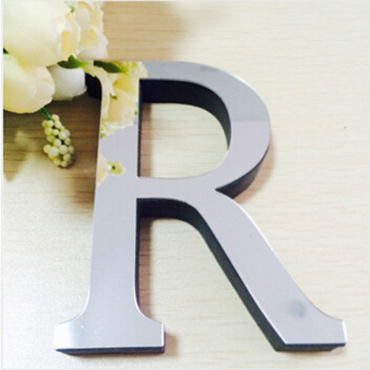 2 PCS Home Decoration Creative Personality English Letters Acrylic Mirror 3D DIY Wall Stickers(R)