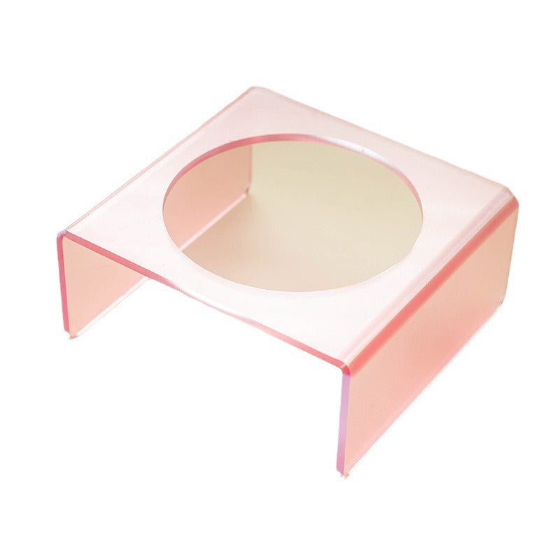 Cat Bowl Rack Acrylic Dog Bowl Anti-tumble