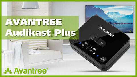 Avantree Audikast Plus Bluetooth 5 0 audio transmitter adapter for connecting Bluetooth headphones to TV