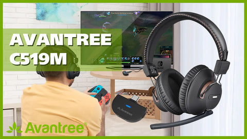 Bluetooth 5.0 Adapter for connecting Bluetooth headphones to Nintendo Switch