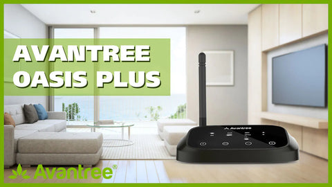 Avantree Oasis Plus Bluetooth adapter transmitter receiver long range for connecting headphones to tv wirelessly