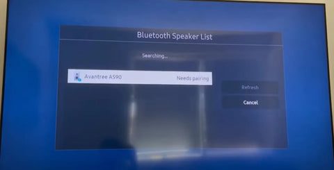 Samsung TV Bluetooth Search Connect