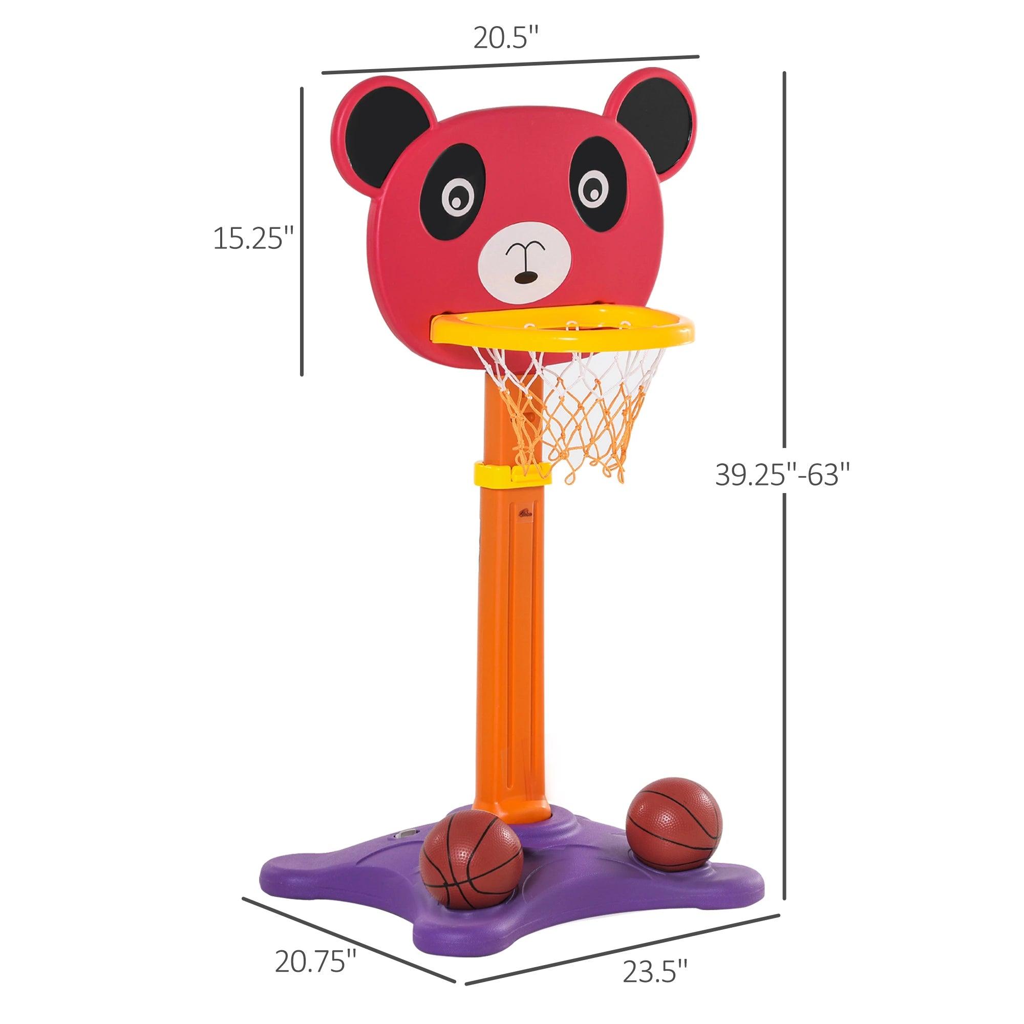 2 in 1 Kids & Toddler Basketball Hoop with 2 Balls and Dart Board Adjustable Easy Score for 3-8 years Indoor Outdoor Children Sport Game Toy