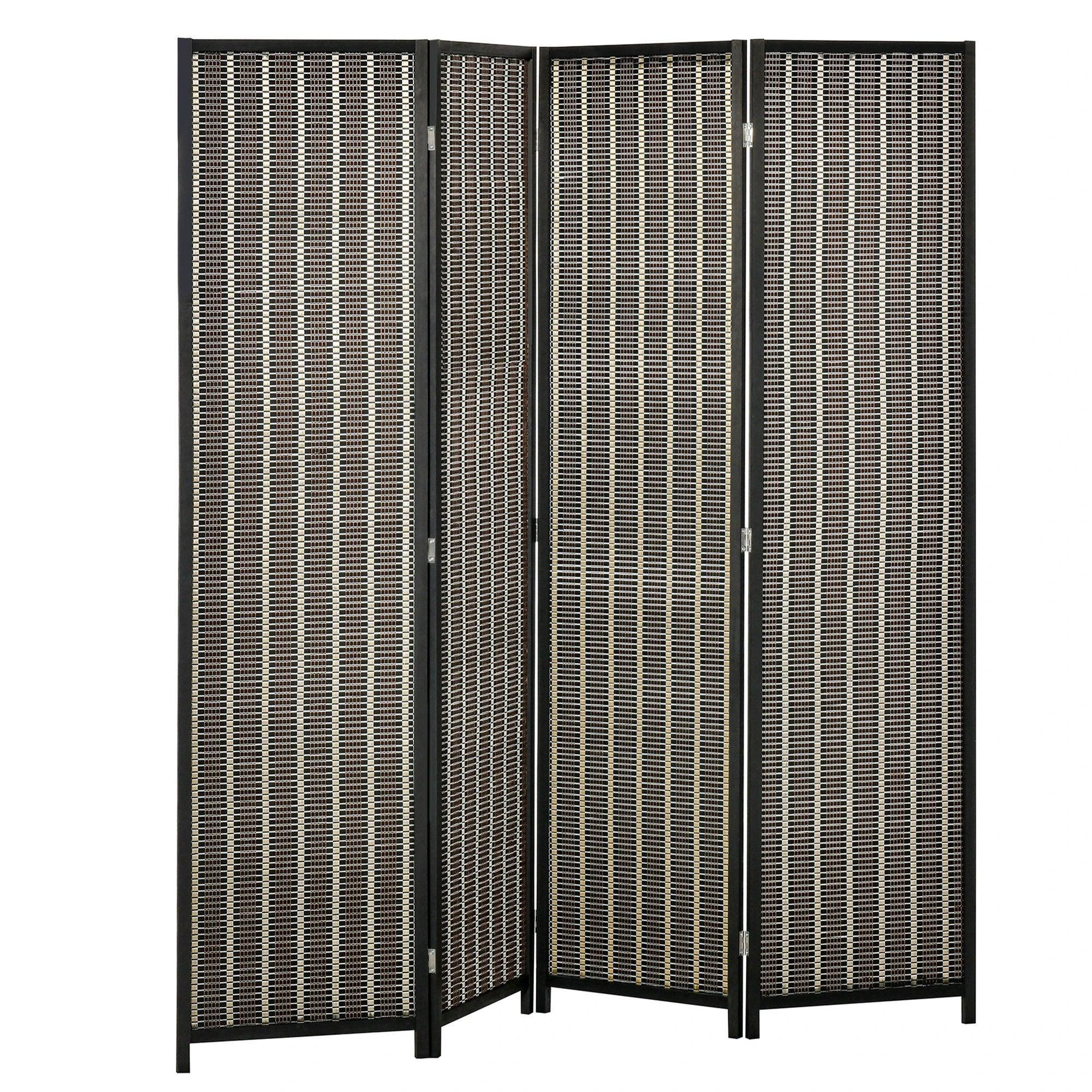 4 Panel Room Divider, 6 Ft Tall Indoor Portable Folding Privacy Screens