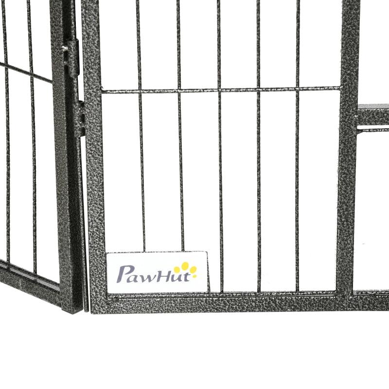 Heavy Duty Pet Playpen, 16 Panels Steel Dog Fence, Portable Puppy Exercise Pen, with 2 Doors Locking Latch