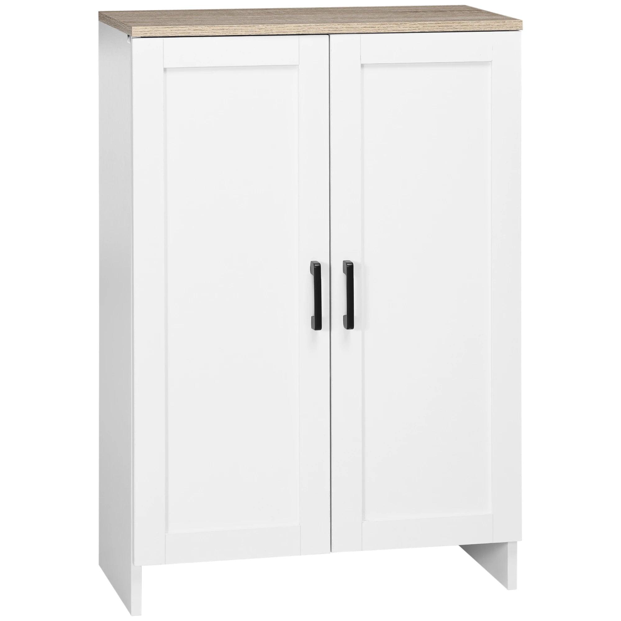 Modern Storage Cabinet with Doors and Adjustable Shelf for Kitchen, Living room, 23.6