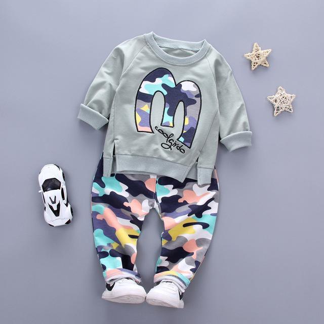 Baby Boy Girl Warm Camouflage Tracksuit Pant