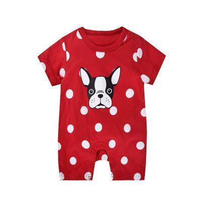 Baby Boys Girls Cotton Dog Romper