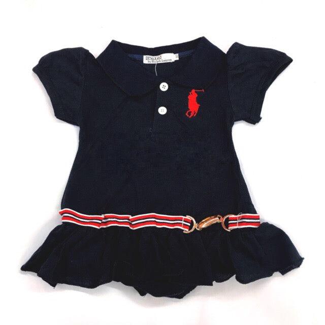 Baby Girl Polo Navy Sailor Dress
