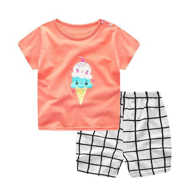 Baby Girls Rabbit T Shirt Pants Outfit