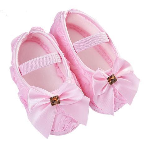 Baby Girls Ribbons Bowknot Shoes