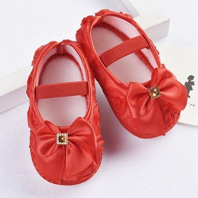 Baby Girls Ribbons Bowknot Shoes