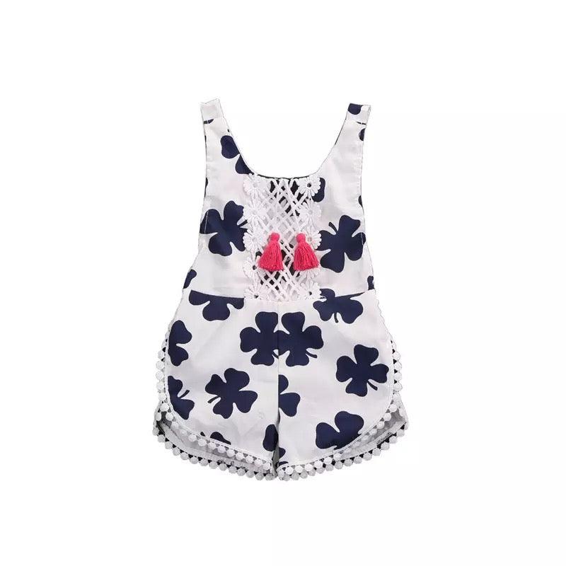 Baby Girls Romper Leaf Sleeveless Clothes