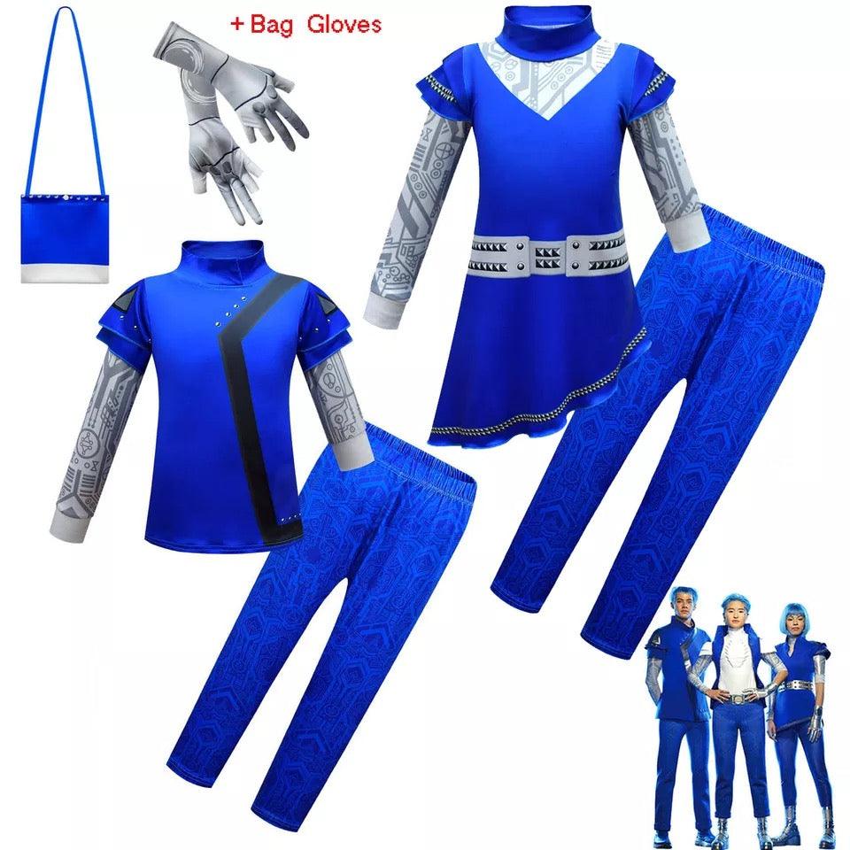 Blue Zombies 3 Cheerleader Addison Halloween Costume
