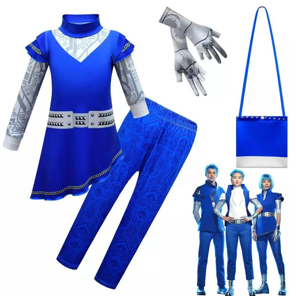 Blue Zombies 3 Cheerleader Addison Halloween Costume