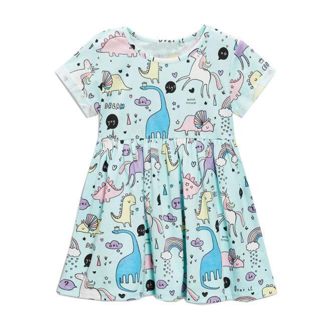 Children unicorn party costume dresses