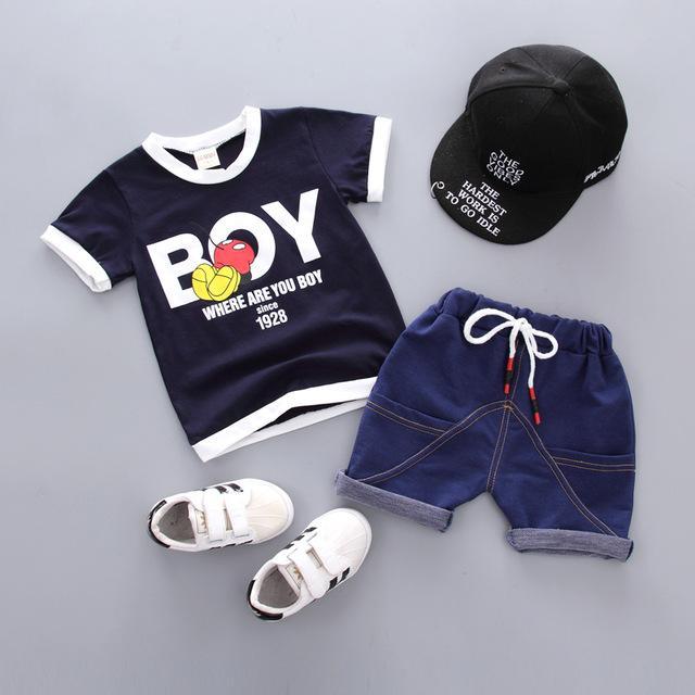 Kid Baby Boys T Shirt Shorts Summer Clothes