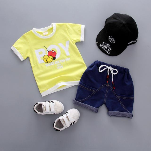 Kid Baby Boys T Shirt Shorts Summer Clothes