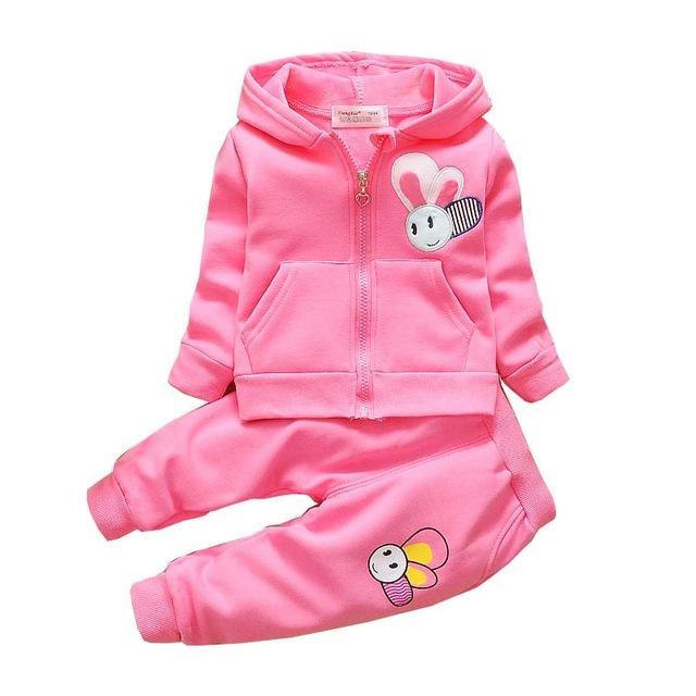 Kid Baby Girls Long Sleeve Tops Bees Pants Clothes