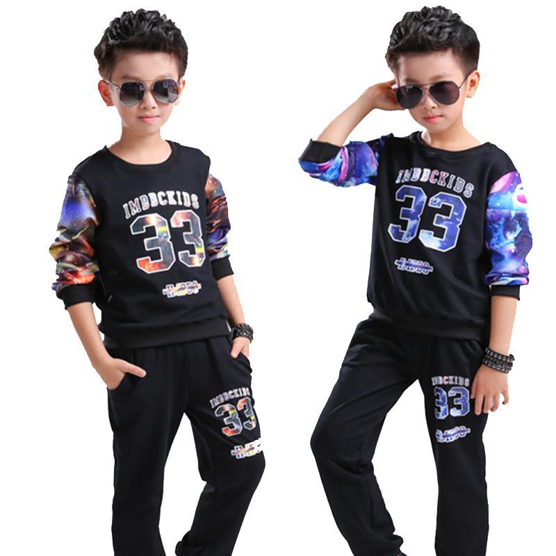 Kid Boys Tops Cartoon Tracksuit Sets