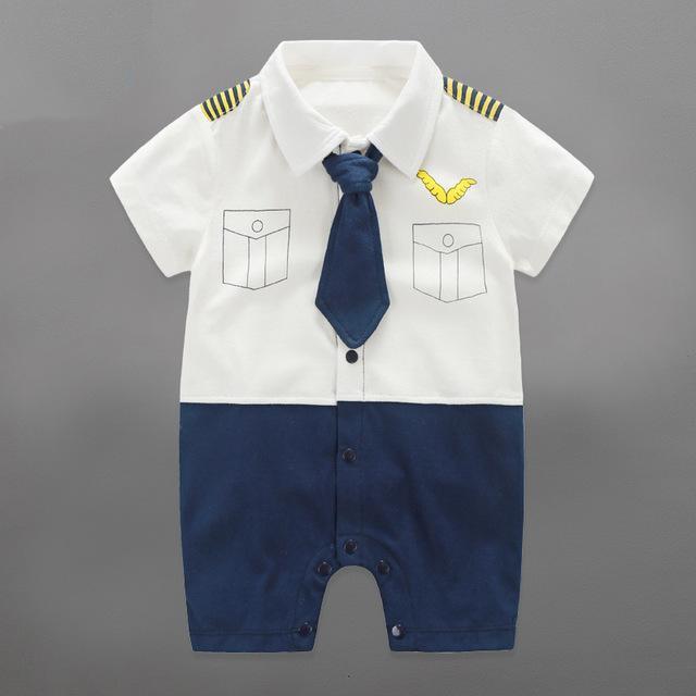Summer Baby Boy Sailor Romper Jumpsuit