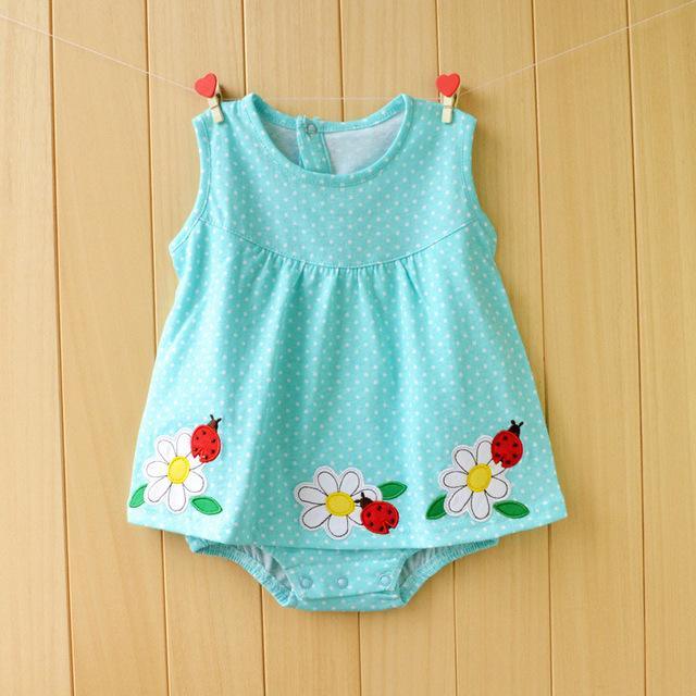 Summer Baby Girls Flower Romper Jumpsuit