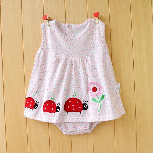 Summer Baby Girls Flower Romper Jumpsuit