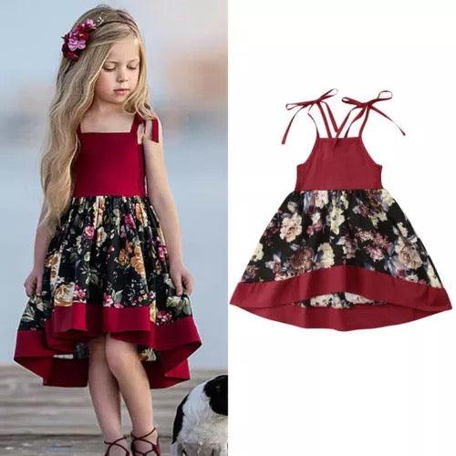 Toddler Baby Flower Lace Strap Dress