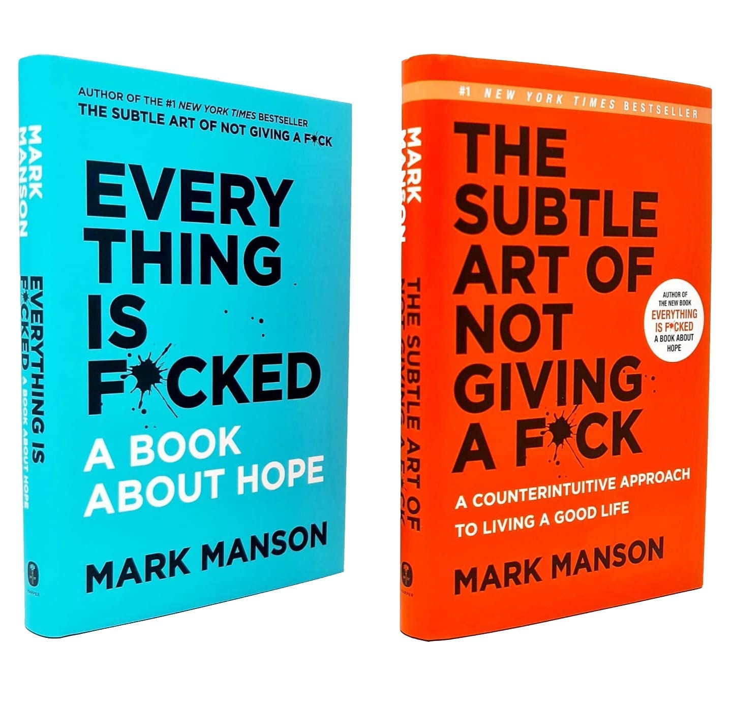 By Mark Manson The Subtle Art Of Not Giving A F*Ck & Everything Is F*Cked Two Book Combo