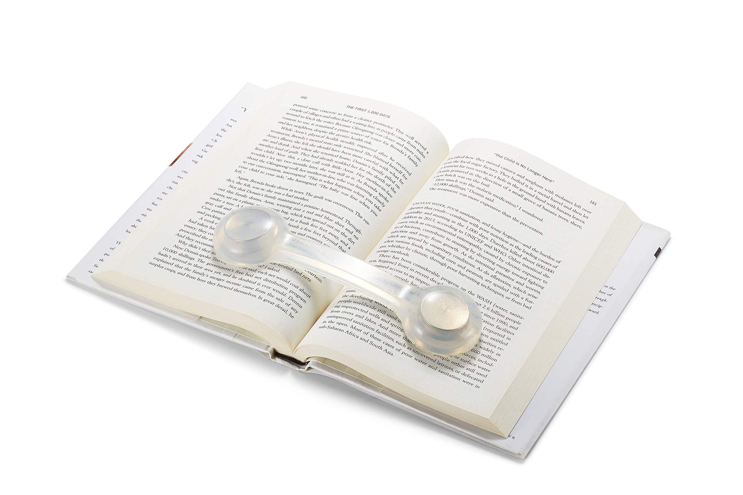 Bookmark/Weight-Page Holder-Holds Books Open and in Place-Clear-by Superior Essentials