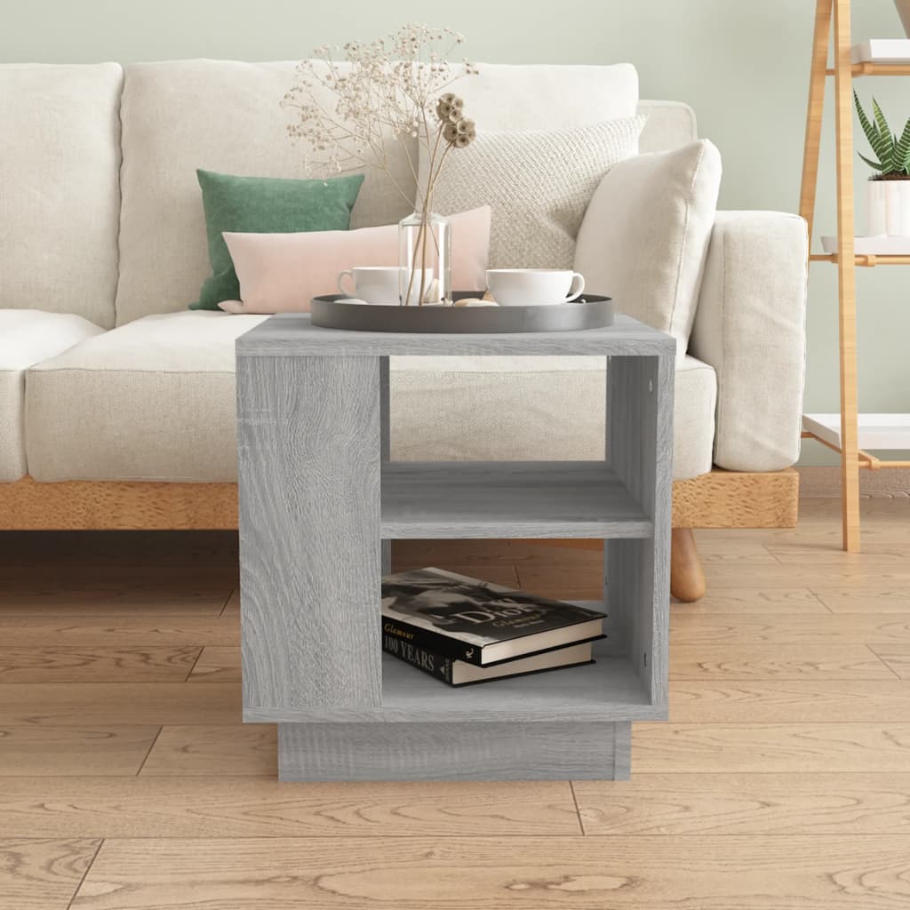 vidaXL Coffee Table Grey Sonoma 40x40x43 cm Engineered Wood