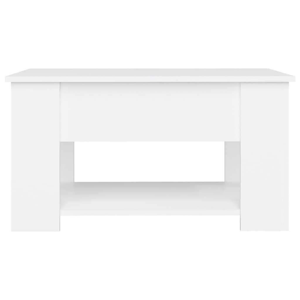 vidaXL Coffee Table White 79x49x41 cm Engineered Wood