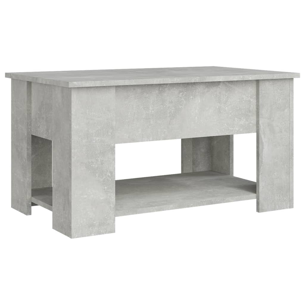 vidaXL Coffee Table Concrete Grey 79x49x41 cm Engineered Wood