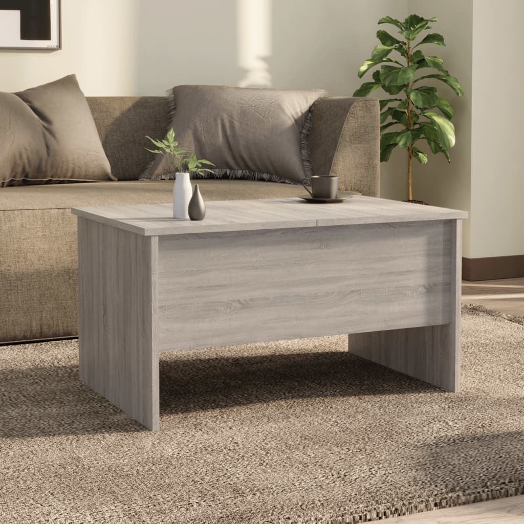 vidaXL Coffee Table Grey Sonoma 80x50x42.5 cm Engineered Wood