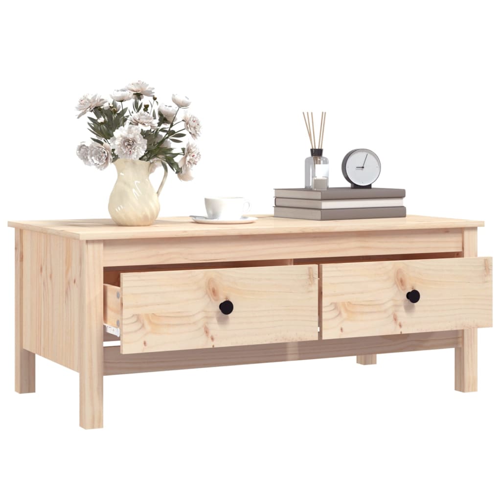 vidaXL Coffee Table 100x50x40 cm Solid Wood Pine