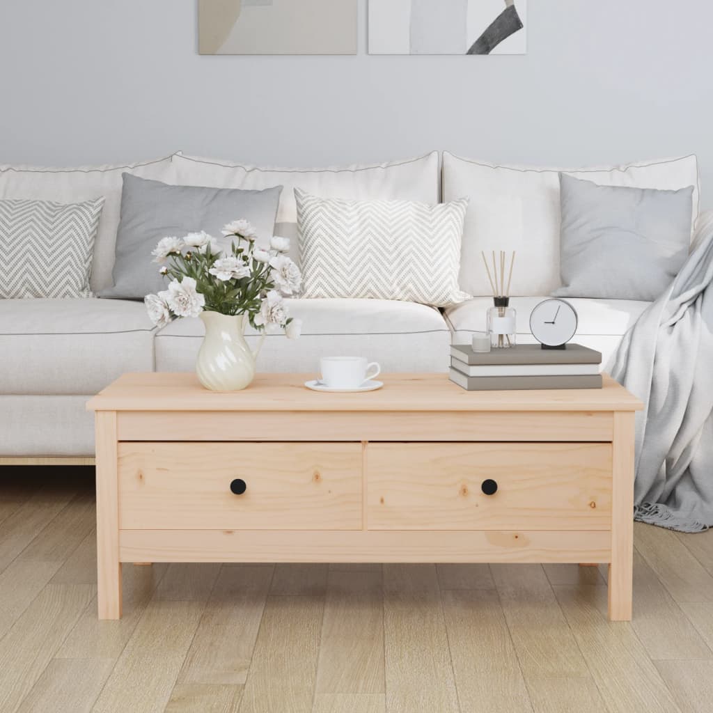 vidaXL Coffee Table 100x50x40 cm Solid Wood Pine