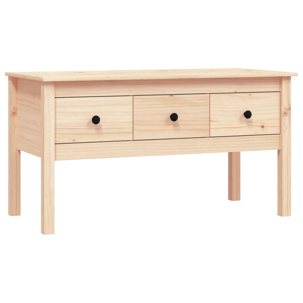 vidaXL Coffee Table 102x49x55 cm Solid Wood Pine