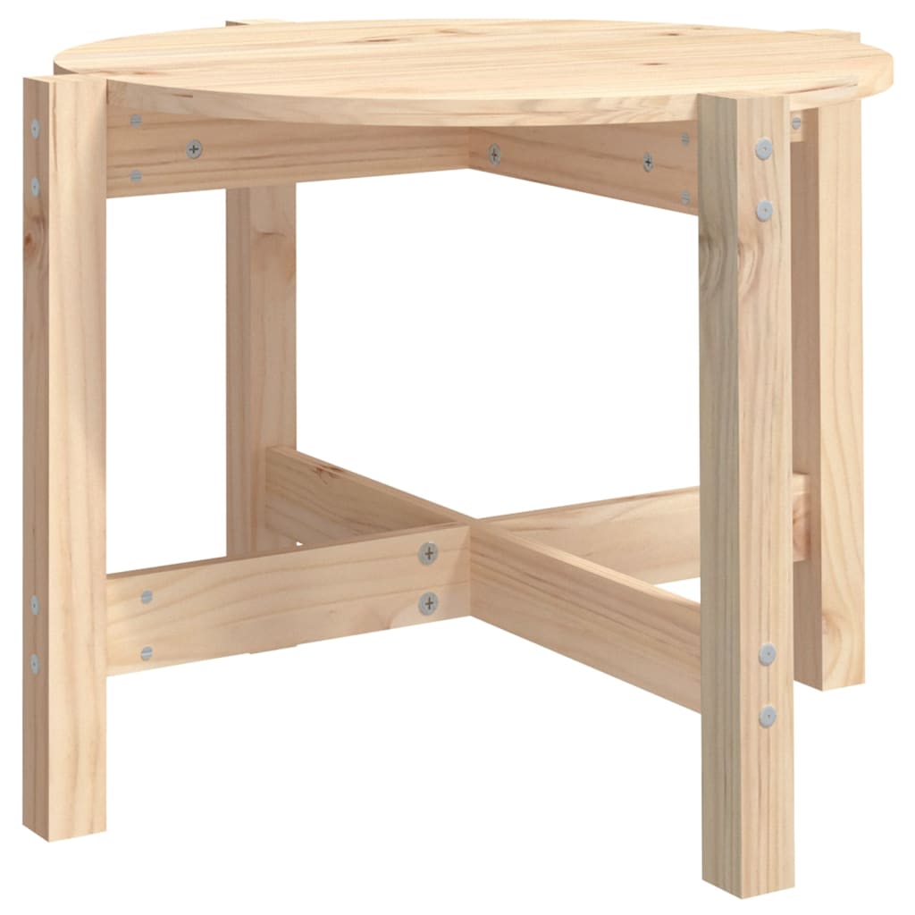 vidaXL Coffee Table ? 62,5x45 cm Solid Wood Pine