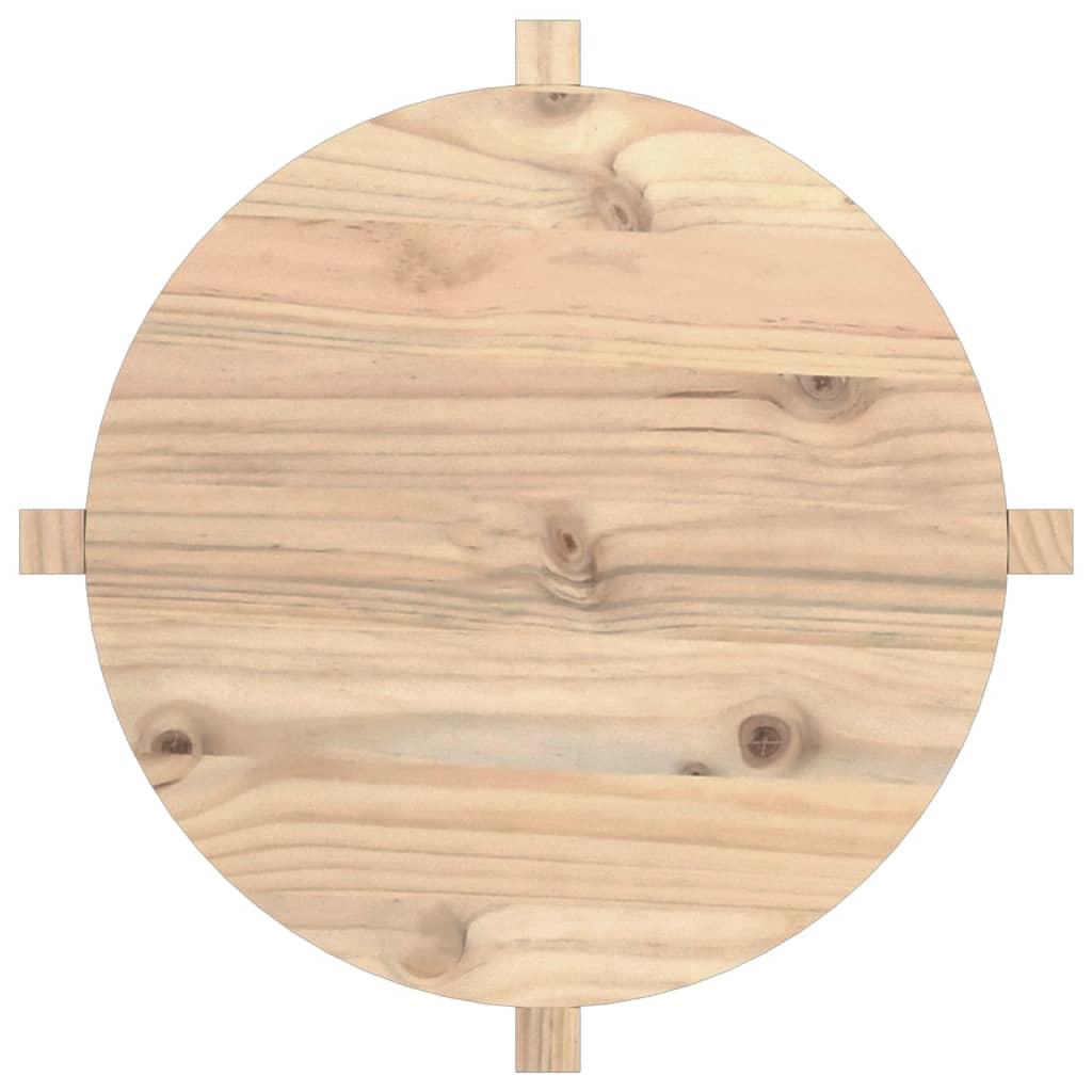 vidaXL Coffee Table ? 62,5x45 cm Solid Wood Pine