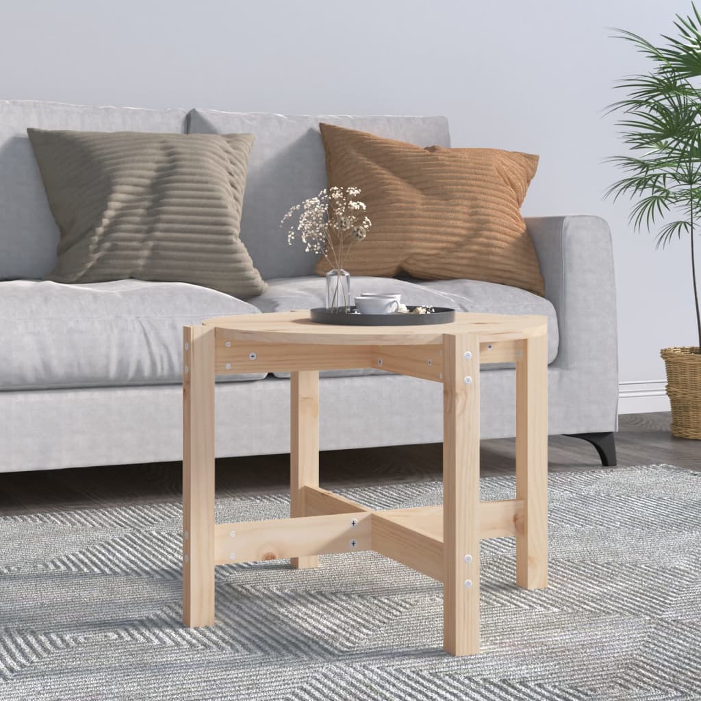 vidaXL Coffee Table ? 62,5x45 cm Solid Wood Pine