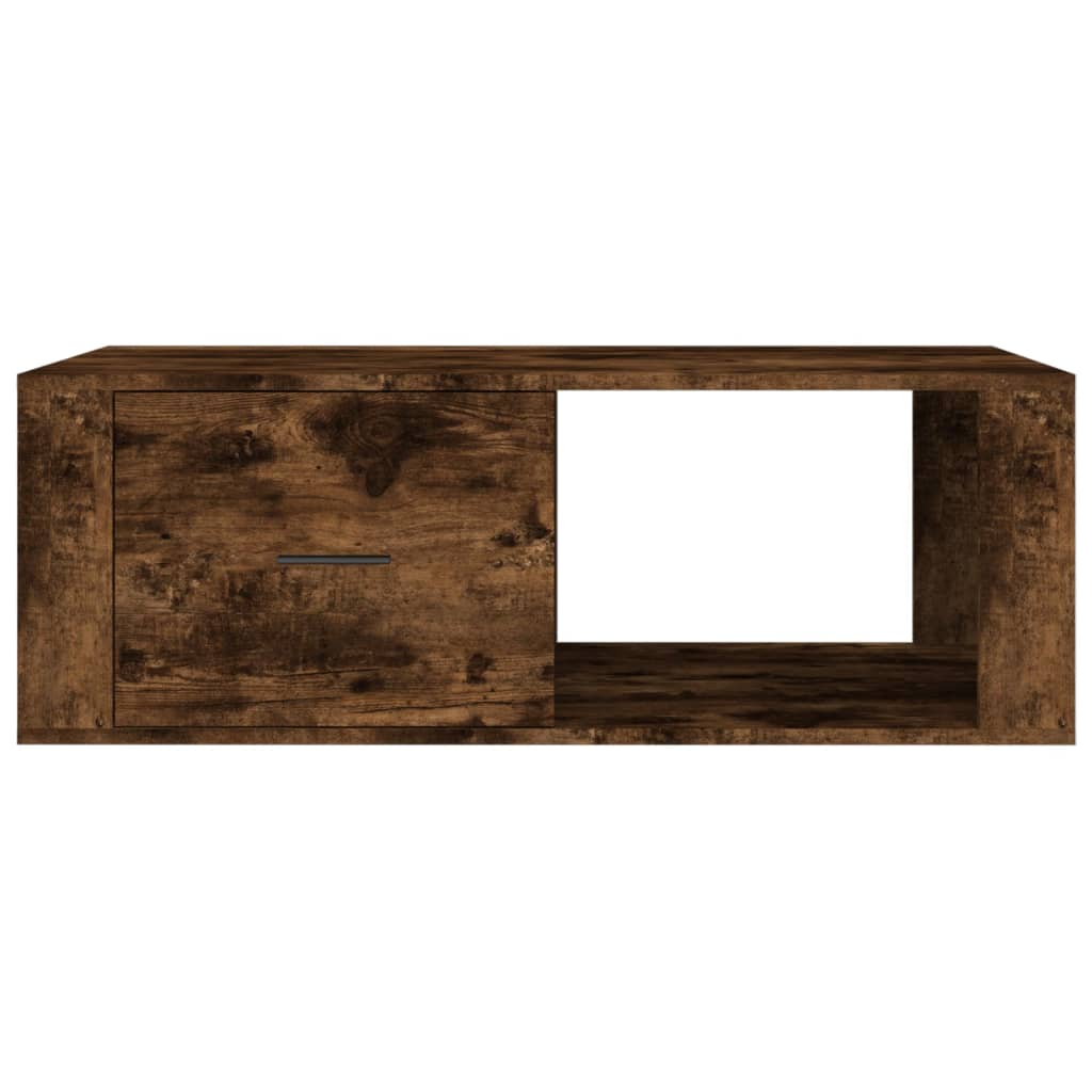 vidaXL Coffee Table Smoked Oak 100x50.5x35 cm Engineered Wood