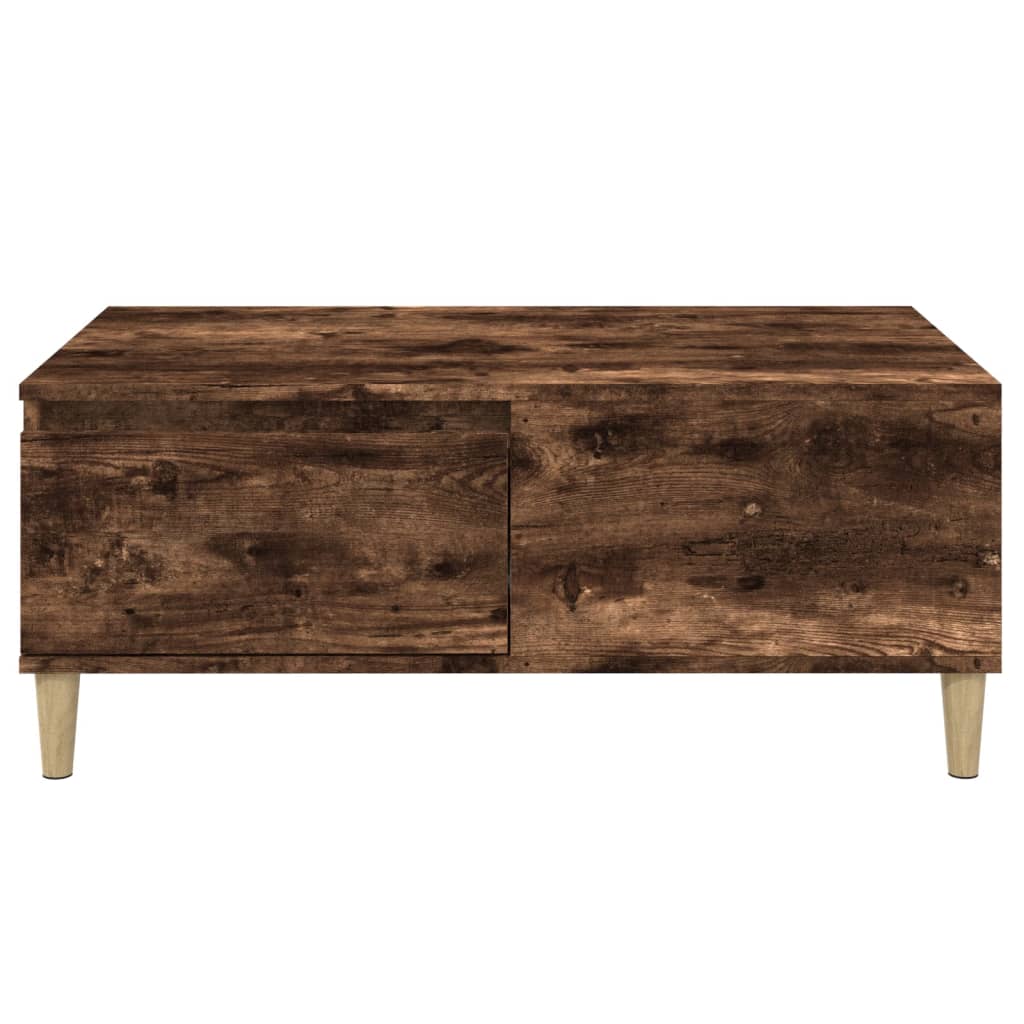 vidaXL Coffee Table Smoked Oak 90x50x36.5 cm Engineered Wood