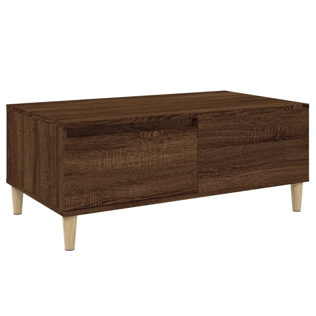 vidaXL Coffee Table Brown Oak 90x50x36.5 cm Engineered Wood