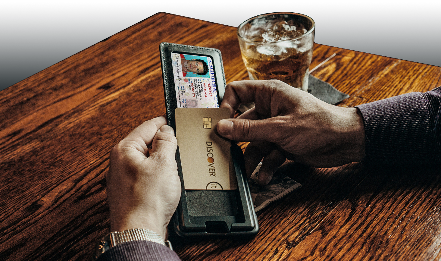 mens slim wallet